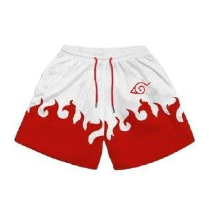 Anime Print Men's Beach Shorts