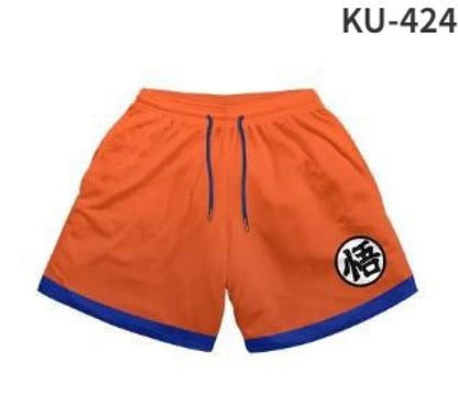 Anime Print Men's Beach Shorts