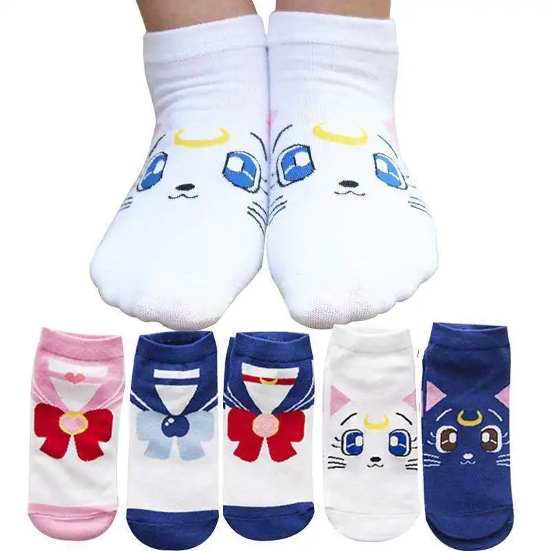 Anime-Inspired Printed Socks