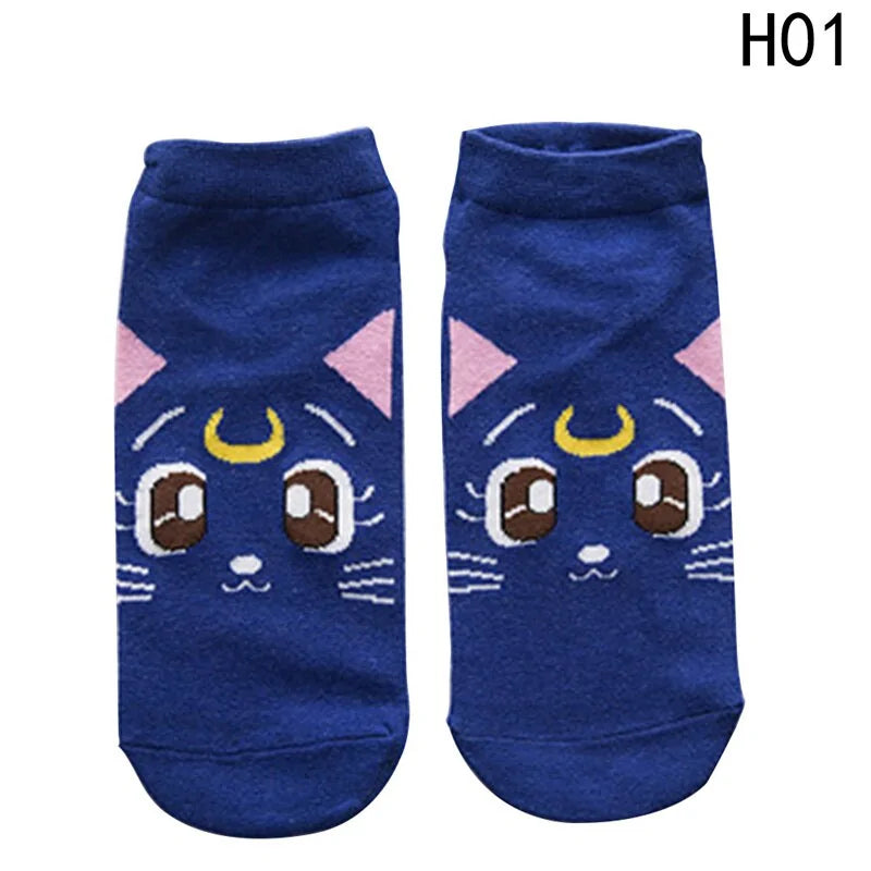 Anime-Inspired Printed Socks