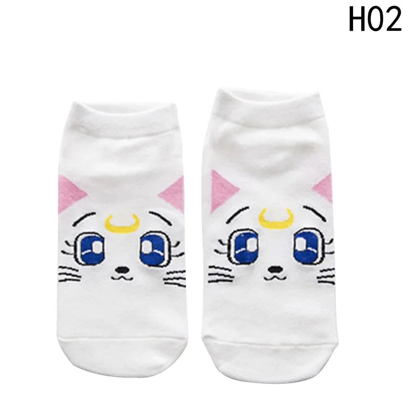 Anime-Inspired Printed Socks