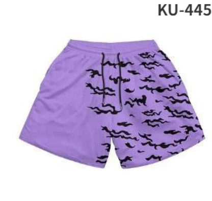 Anime Print Men's Beach Shorts